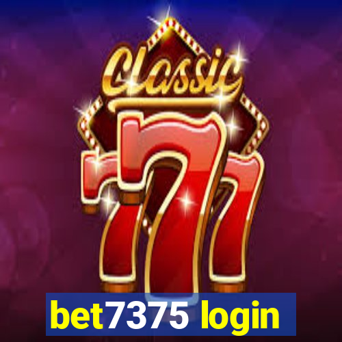 bet7375 login